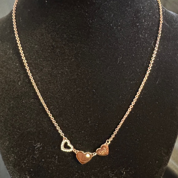 Coach Rose Gold Heart Charm Necklace - Picture 9 of 15